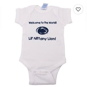NWT Penn State Nittany Lions Newborn Welcome to the World Creeper, offic. licen.